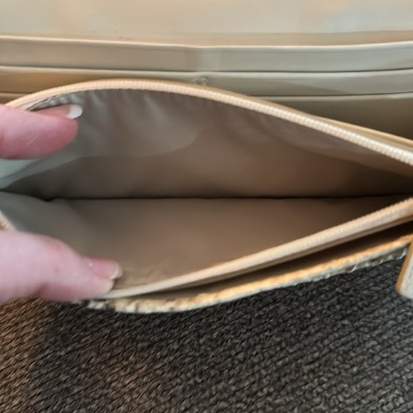 COACH ❤️ Embossed Metallic Python Leather Slim Envelope Wallet #45098 - Picture 4 of 8